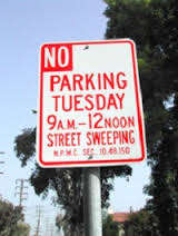 street sweeping sign parking optimized program city ca schedule